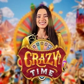 Crazy Time logo – Live Casino by Evolution at Love Casino