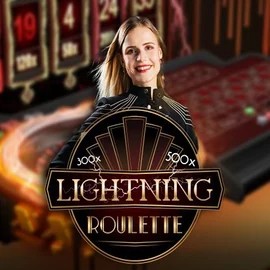 Lightning Roulette slot icon by Evolution, available at Love Casino